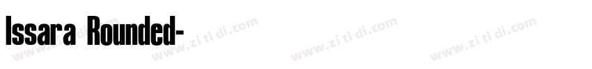 Issara Rounded字体转换